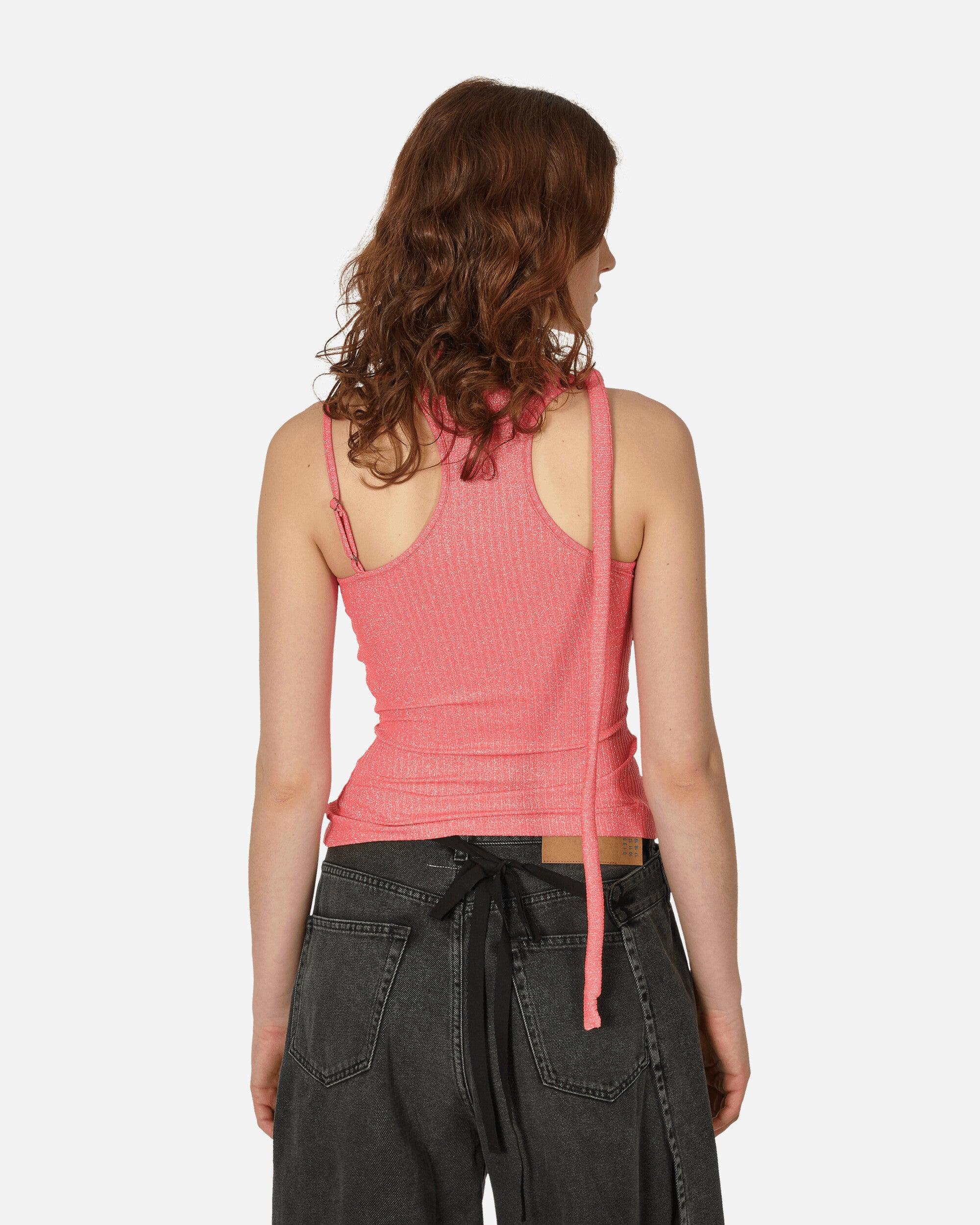 Ottolinger Wmns Layered Cut-Out Tank Top Pink T-Shirts Cropped 0408403 PINK