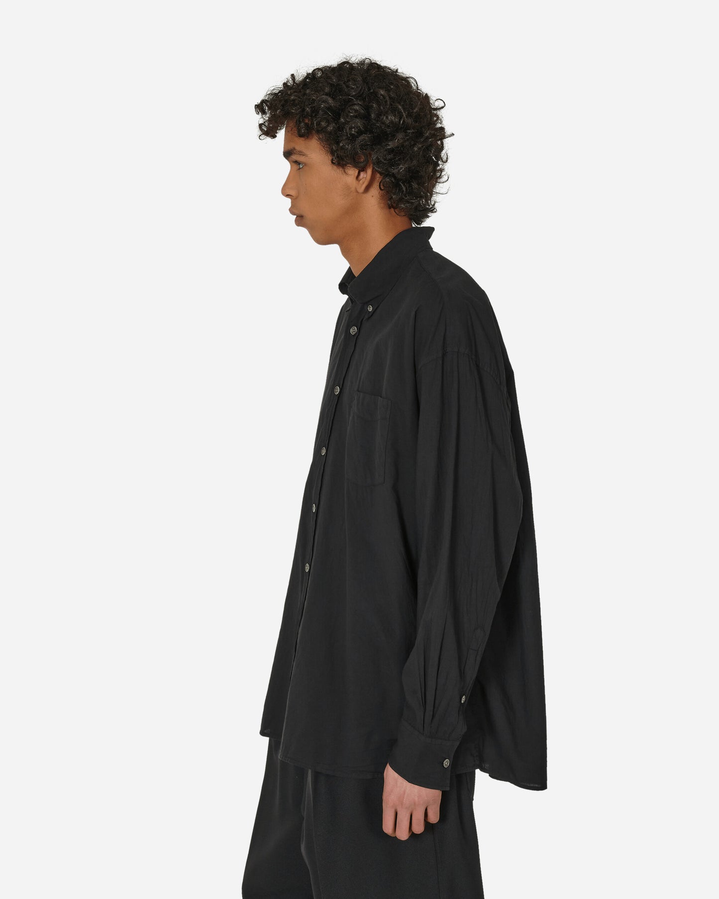 Our Legacy Borrowed Bd Shirt Black Voile Shirts Longsleeve Shirt MR192BB 001