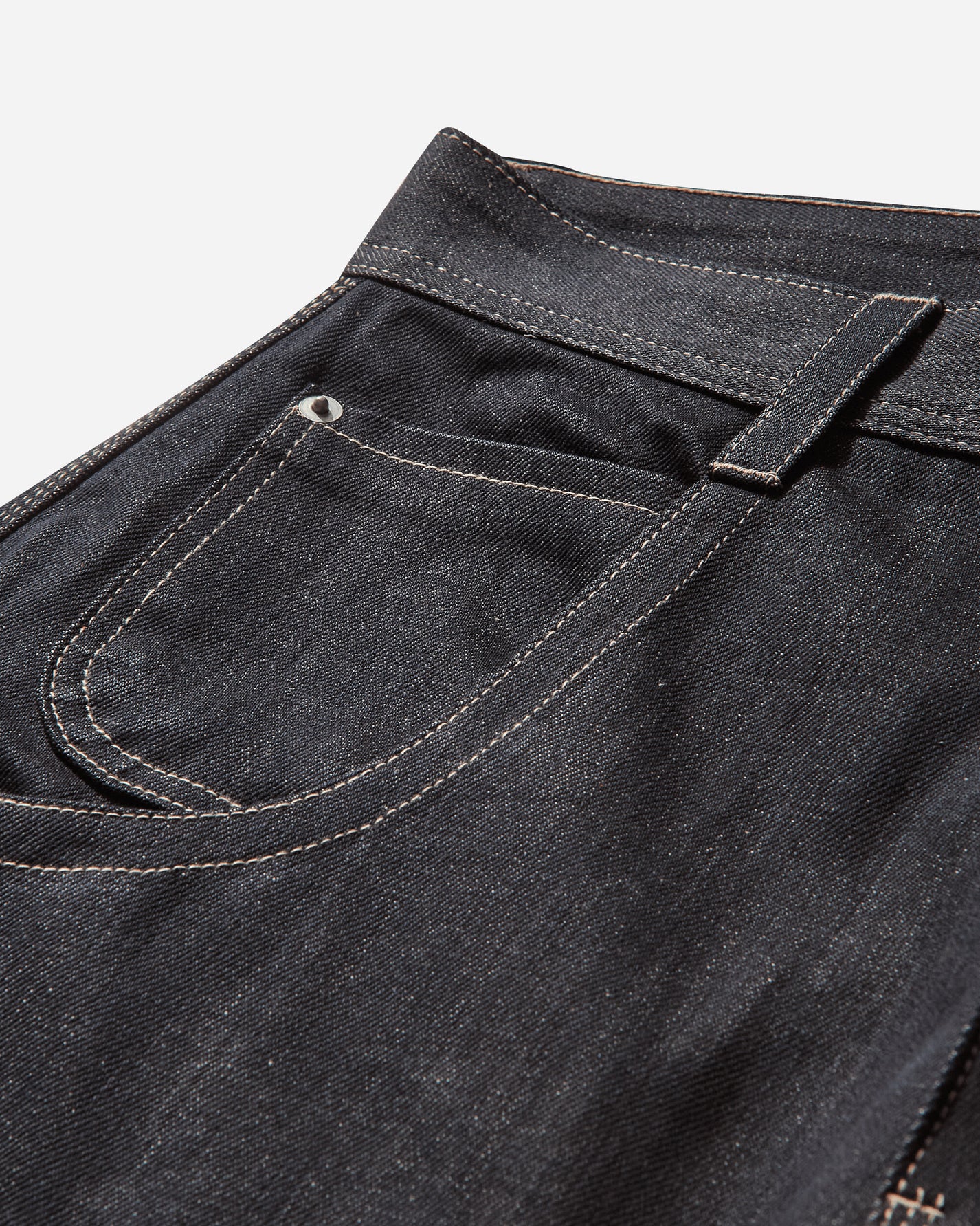 PROJECT G/R Jinco Wide Raw Denim Darknavy Pants Denim PG25SSMB08 DARKNAVY