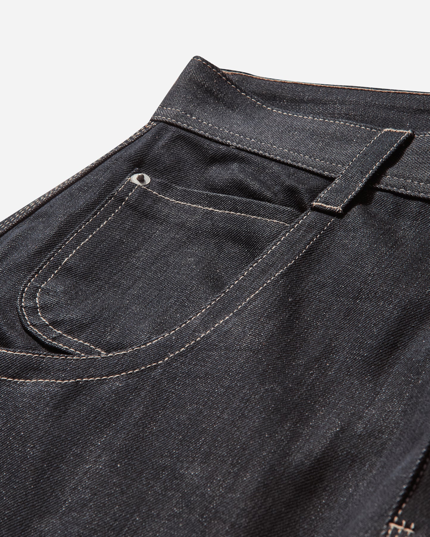 PROJECT G/R Jinco Wide Raw Denim Darknavy Pants Denim PG25SSMB08 DARKNAVY