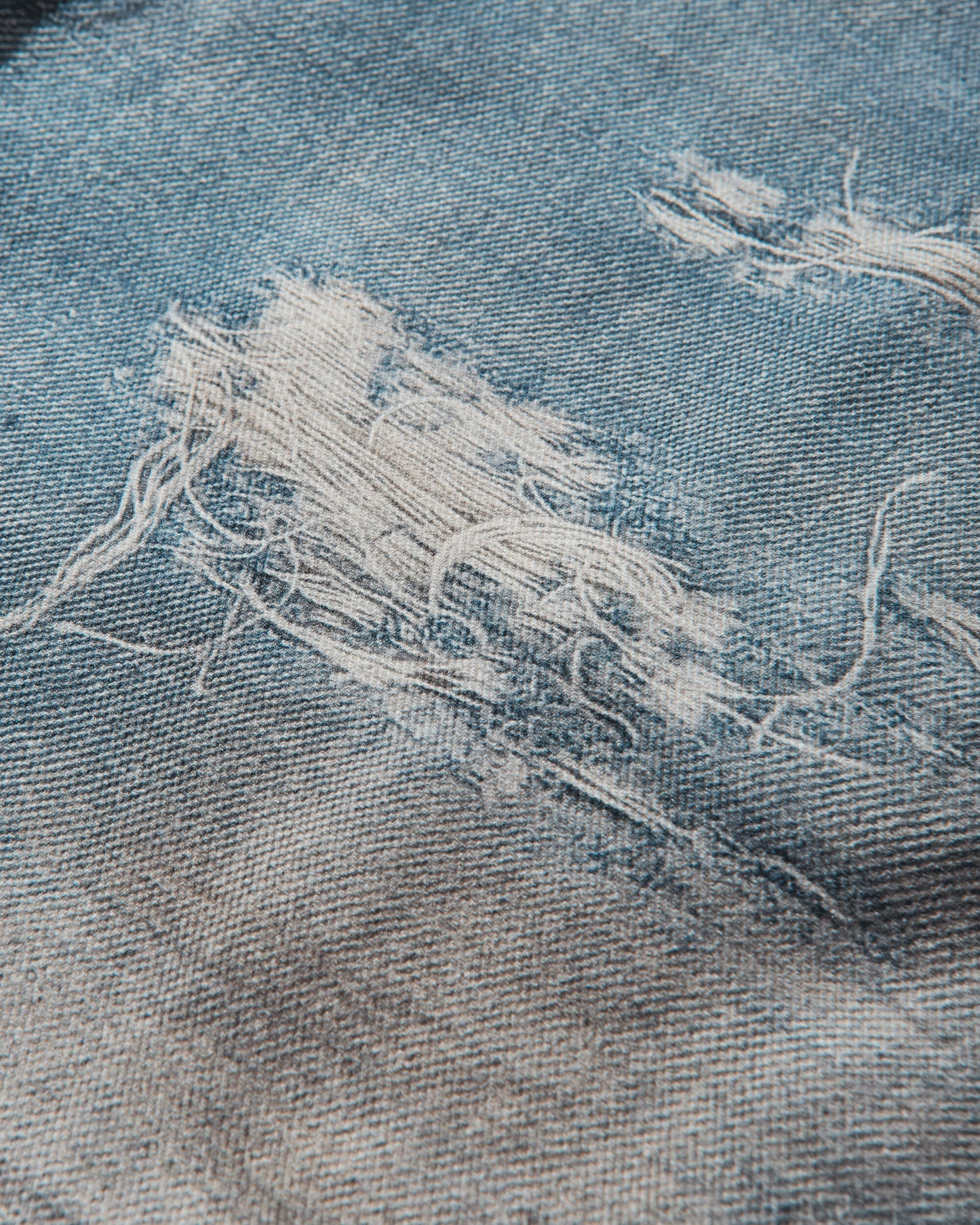 PROJECT G/R Trompe-LOEil Denim Pants Blue Pants Denim PG24FWMB02 BLUE