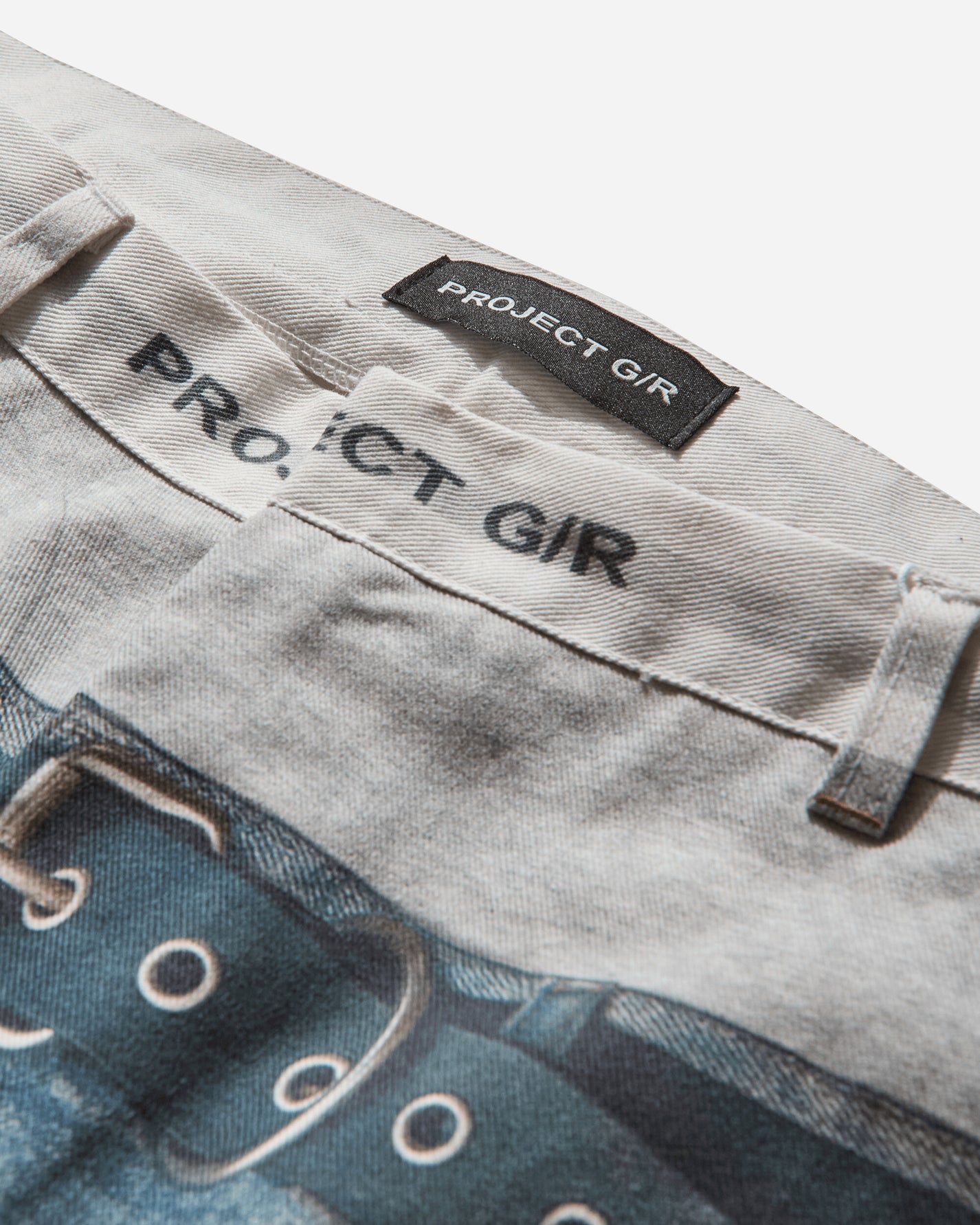 PROJECT G/R Trompe-LOEil Denim Pants Blue Pants Denim PG24FWMB02 BLUE