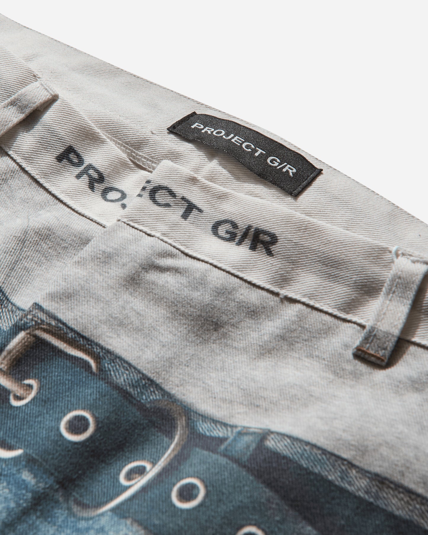PROJECT G/R Trompe-LOEil Denim Pants Blue Pants Denim PG24FWMB02 BLUE
