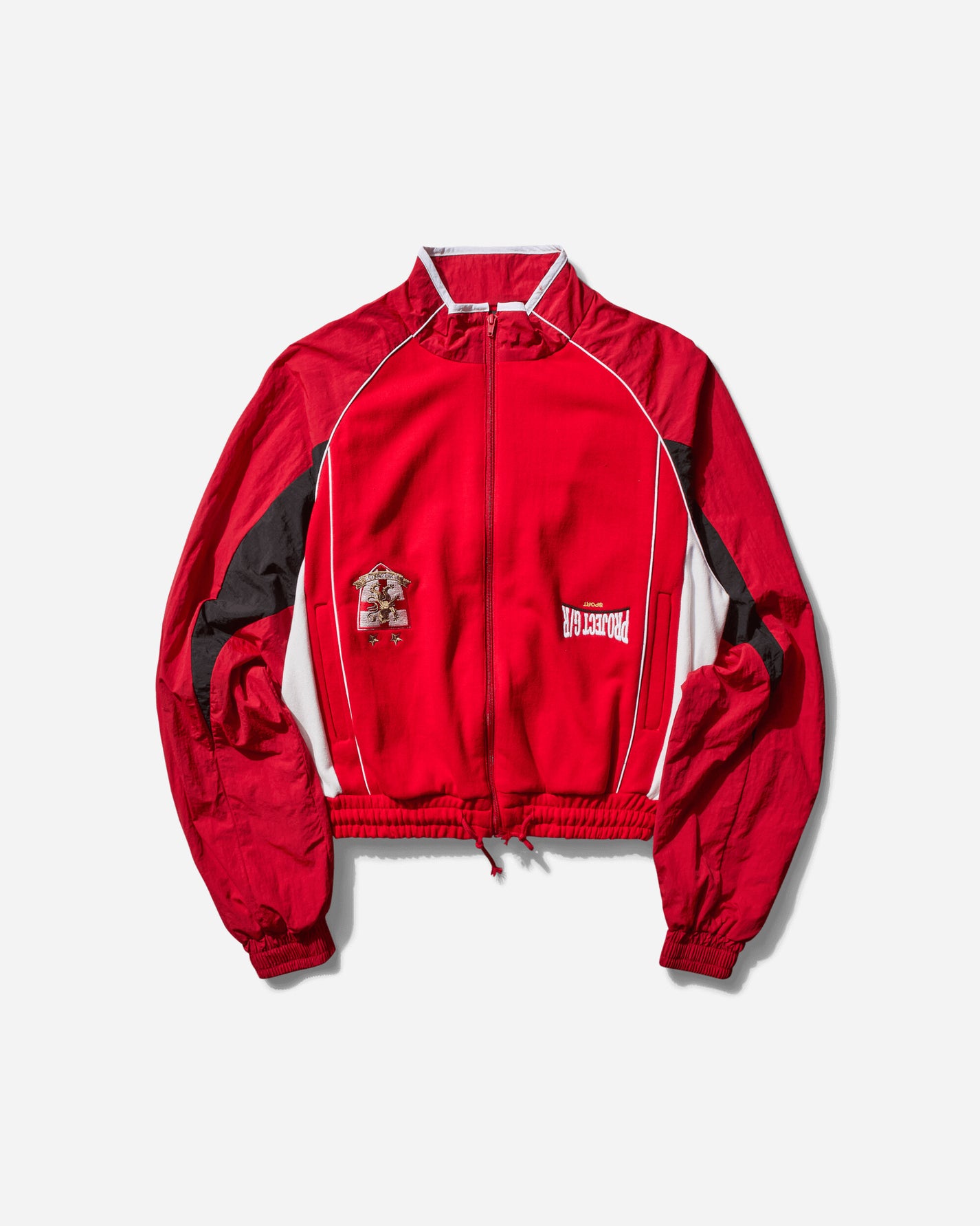 PROJECT G/R Reconstructed Hybrid Track Jacket Red Sweatshirts Track Tops PG25SSMO02 RED