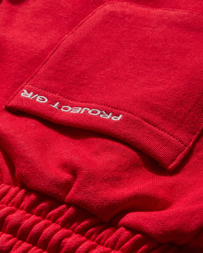 PROJECT G/R Reconstructed Hybrid Track Jacket Red Sweatshirts Track Tops PG25SSMO02 RED