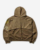 PROJECT G/R Reconstructed Folded Zip Hoodie Khaki Sweatshirts Zip-Ups PG25SSMH01 KHAKI