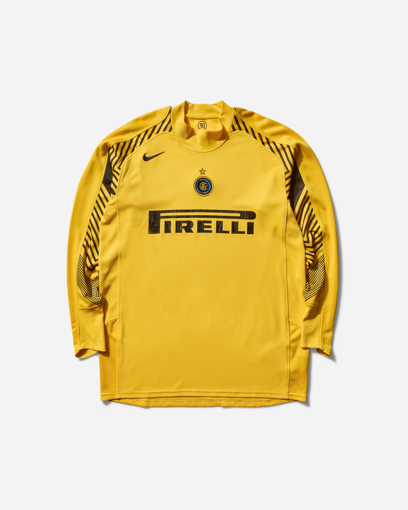 Pezze Vintage Inter Training Top Yellow T-Shirts Longsleeve 1007 1