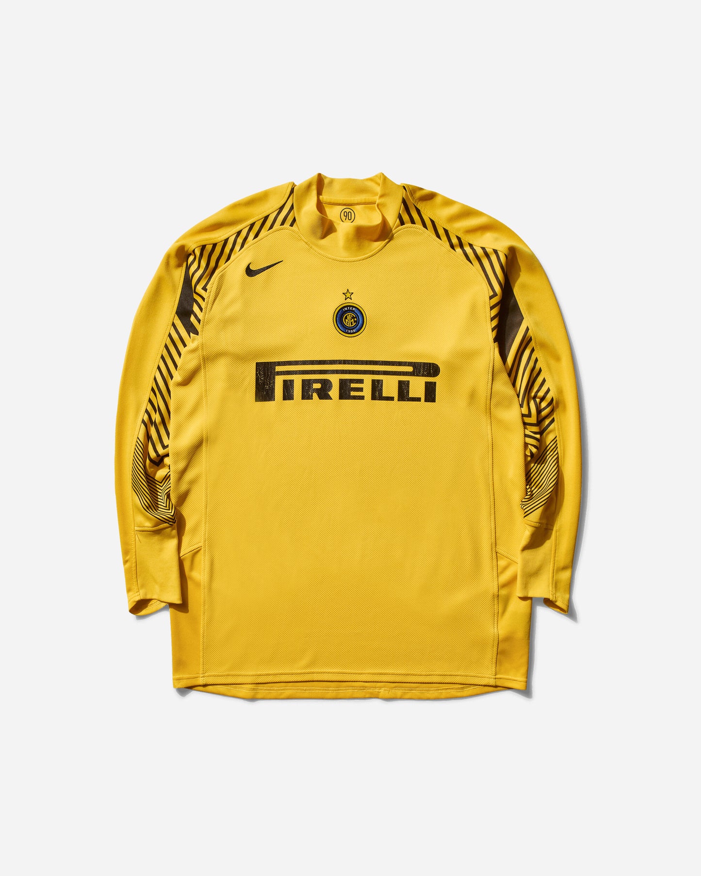 Pezze Vintage Inter Training Top Yellow T-Shirts Longsleeve 1007 1