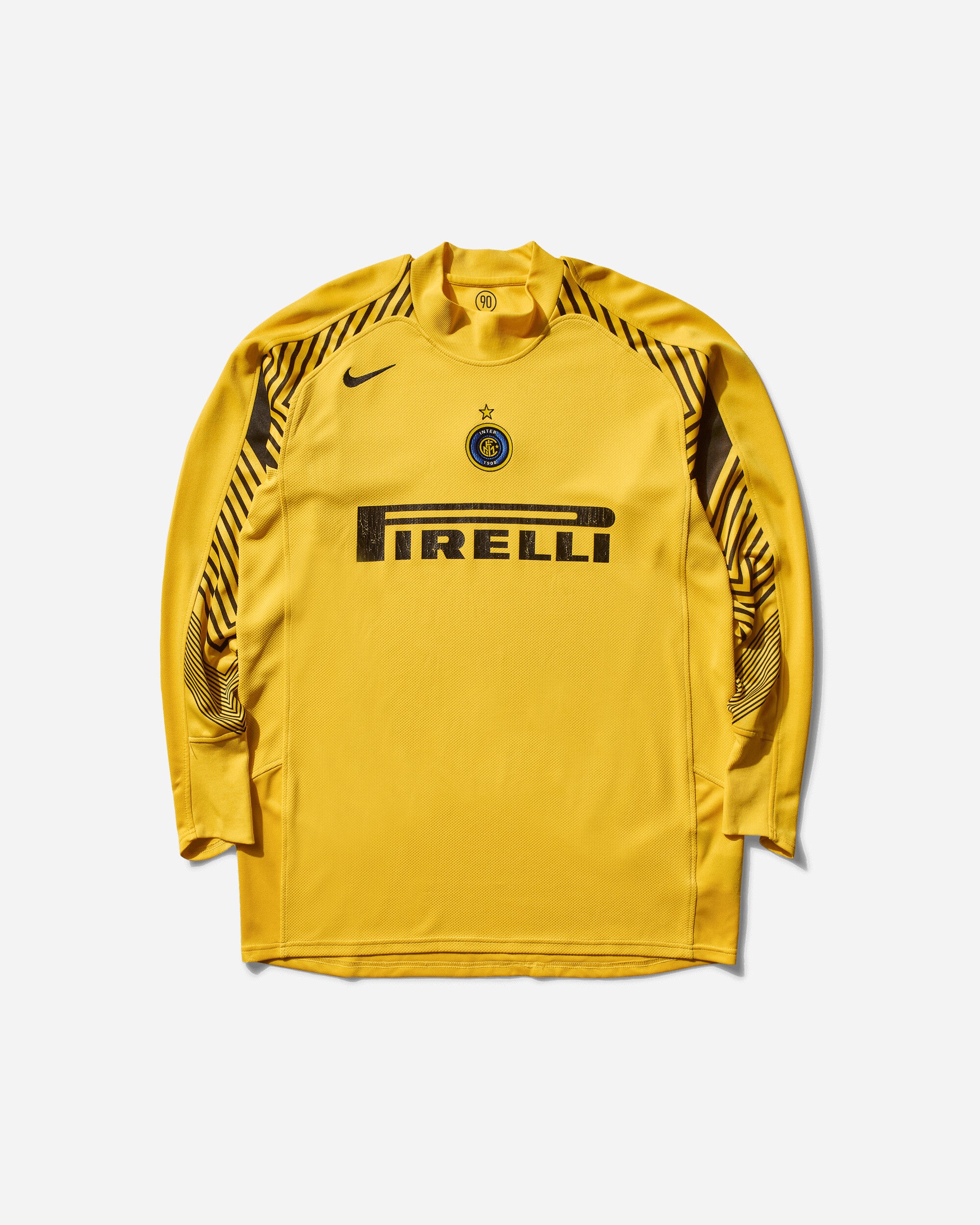 Pezze Vintage Inter Training Top Yellow T-Shirts Longsleeve 1007 1