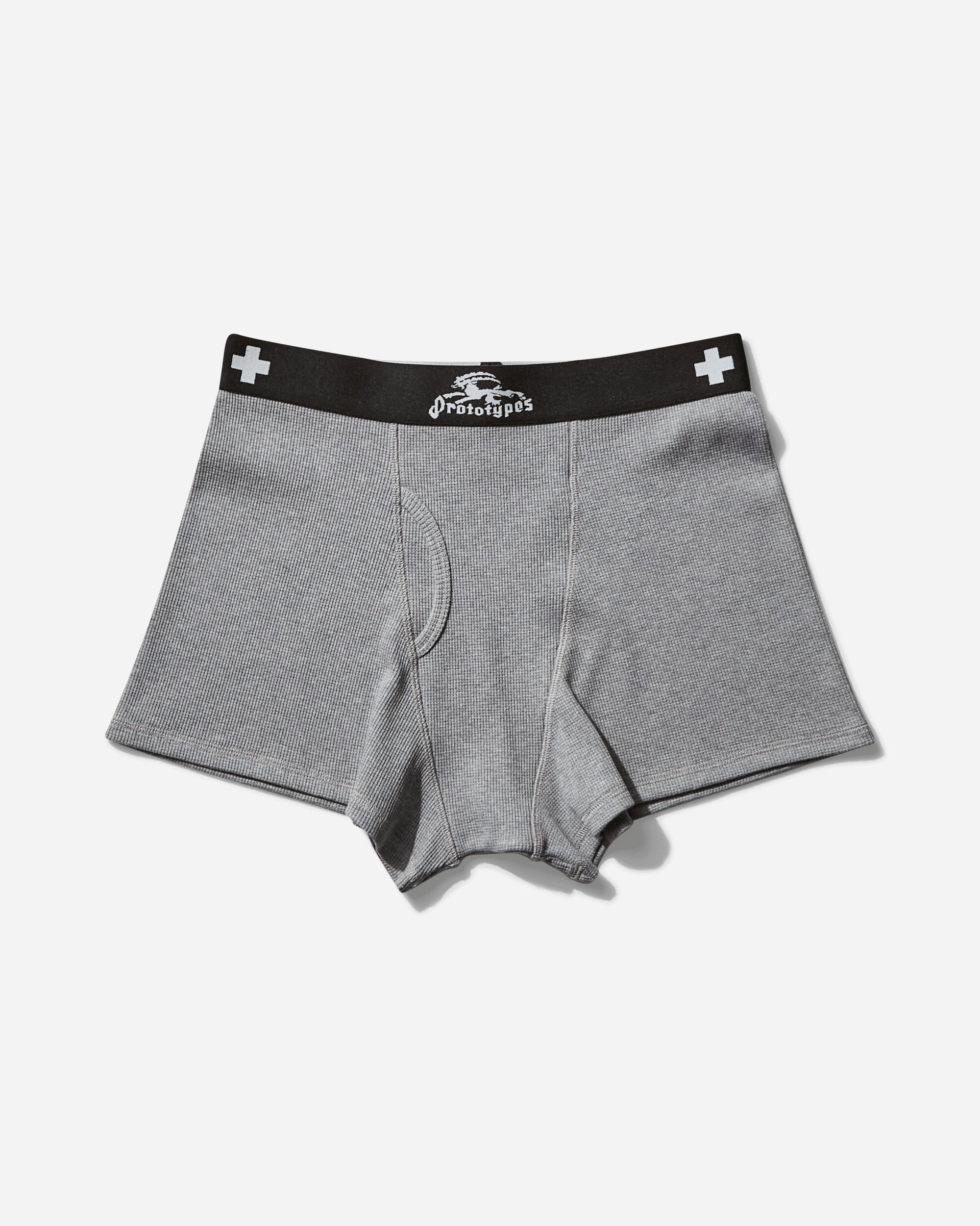 Prototypes Waffle Boxer Mens S25 Underwear Boxers PT07JE12MWWG GREY