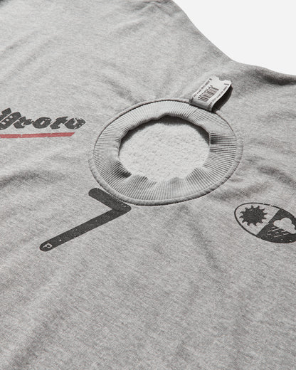 Prototypes Wmns Shrunken Sweatshirt Melange-Grey T-Shirts Longsleeve PT06JE03USG MGREY