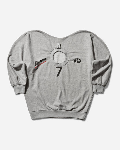 Prototypes Wmns Shrunken Sweatshirt Melange-Grey T-Shirts Longsleeve PT06JE03USG MGREY