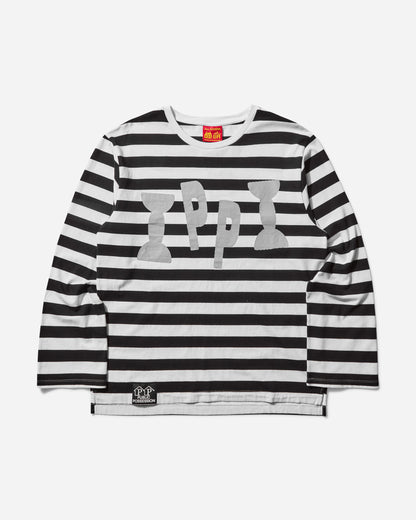 Public Possession Ippi Longsleeve T-Shirt Black And White Striped T-Shirts Longsleeve PP25IPPILS 1