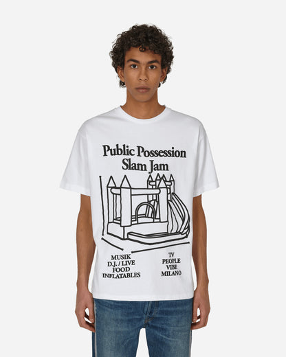 Public Possession Public Possession X Slamjam "My Castle" T-Shirt White T-Shirts Shortsleeve PSSJCASTLETEE 1