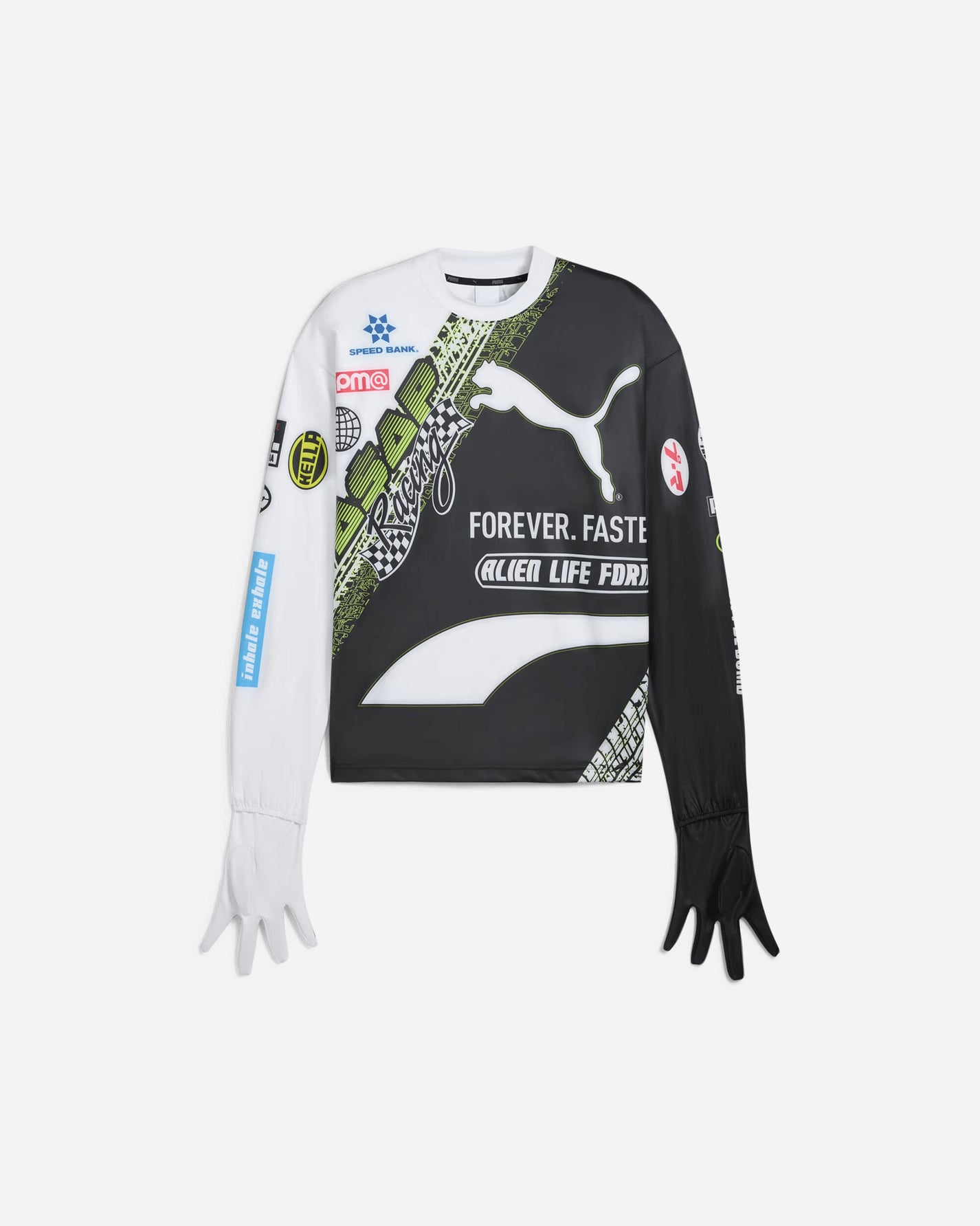 Puma Puma X A$Ap Rocky Tire Glove Ls Puma White T-Shirts Longsleeve 631714-02