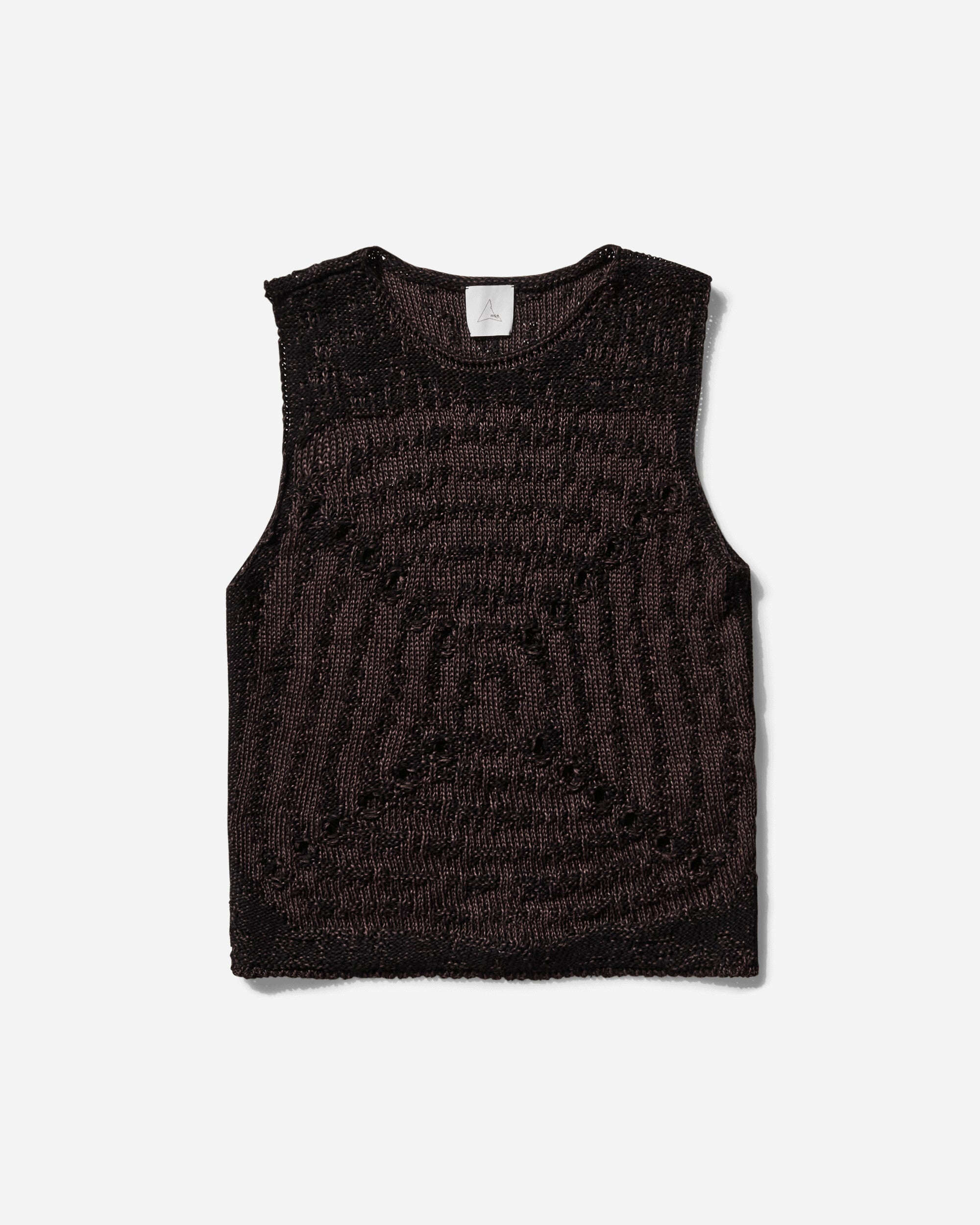 ROA Vortex Vest Black Brown Knitwears Gilets RBMW0374YA41 BLK0040