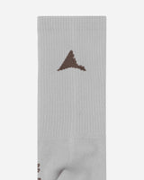 ROA Logo Socks Dirty White Underwear Socks RBMW0408YA51 WTH0013