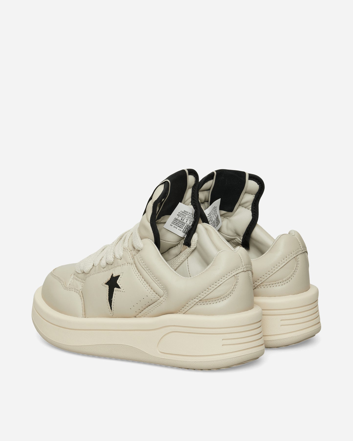 Rick Owens Drkshdw Turbowpn Ox Oyster/Black Sneakers Low DC01EX062 6109