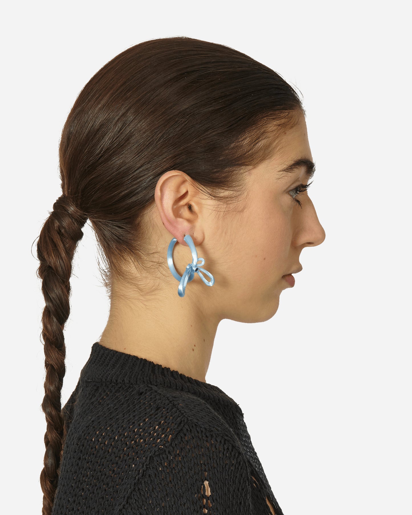 Roussey Wmns Wow Hoops Light Blue Jewellery Earrings S24E09 2
