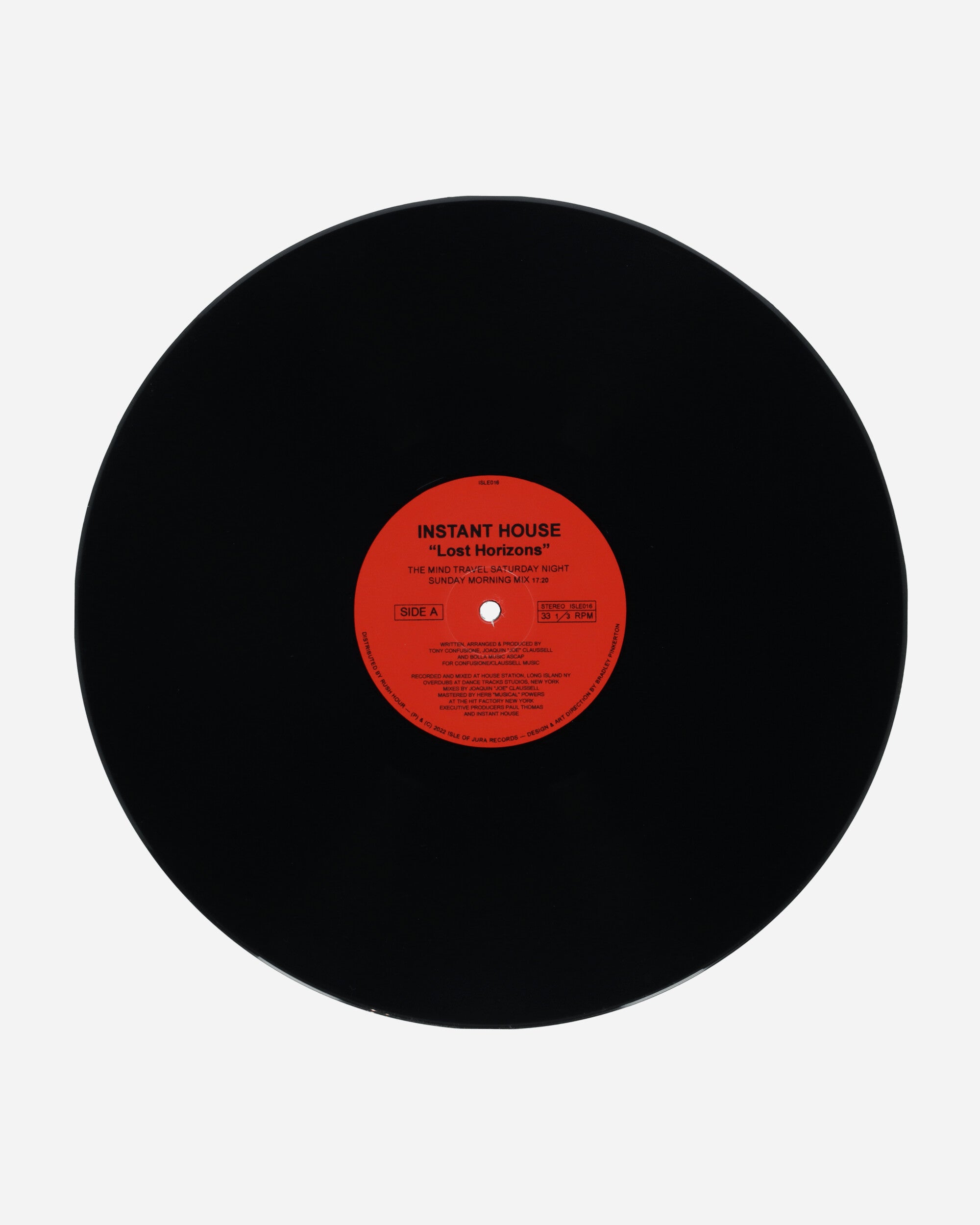 Rush Hour Instant House (Joe Claussell) - Lost Horizons Multicolor Music Vinyls ISLE016 1