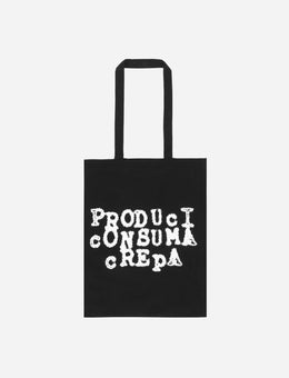 Slam Jam Produci Consuma Crepa Tote Bag Black Bags and Backpacks Tote Bags BBUW201FA01 BLK0001