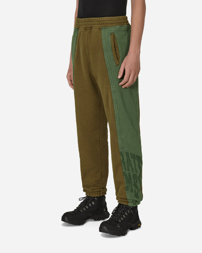 Slam Jam Panel Sweatpant Green Brown Pants Sweatpants SBM0019FA11 GRNBW01