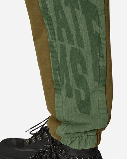 Slam Jam Panel Sweatpant Green Brown Pants Sweatpants SBM0019FA11 GRNBW01