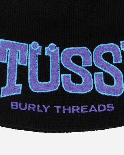 Stüssy Burly Threads Skullcap Beanie Black Hats Beanies 1321206 0002