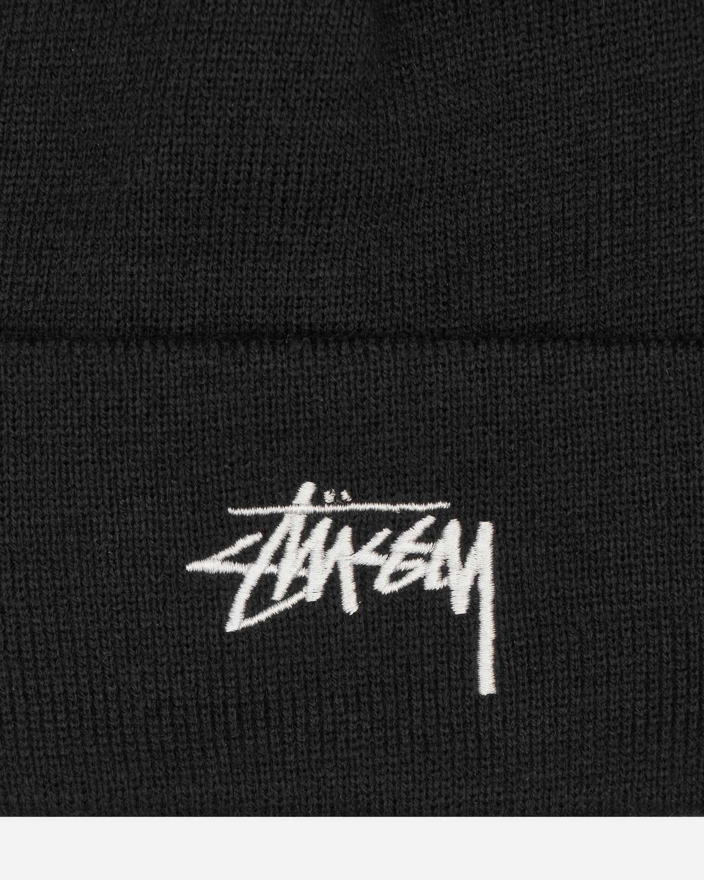 Stüssy Stock Cuff Beanie Black Hats Beanies 1321020 0001