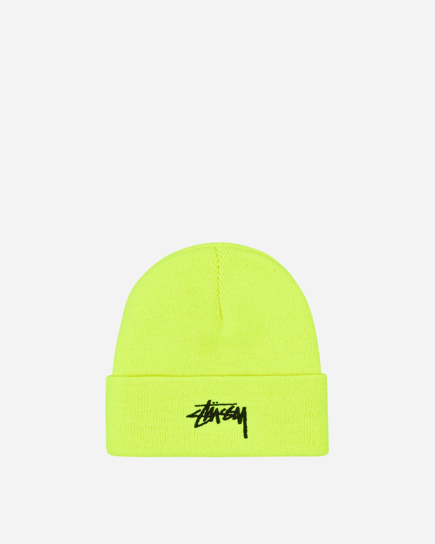 Stüssy Stock Cuff Beanie Safety Yellow Hats Beanies 1321020 SAYE