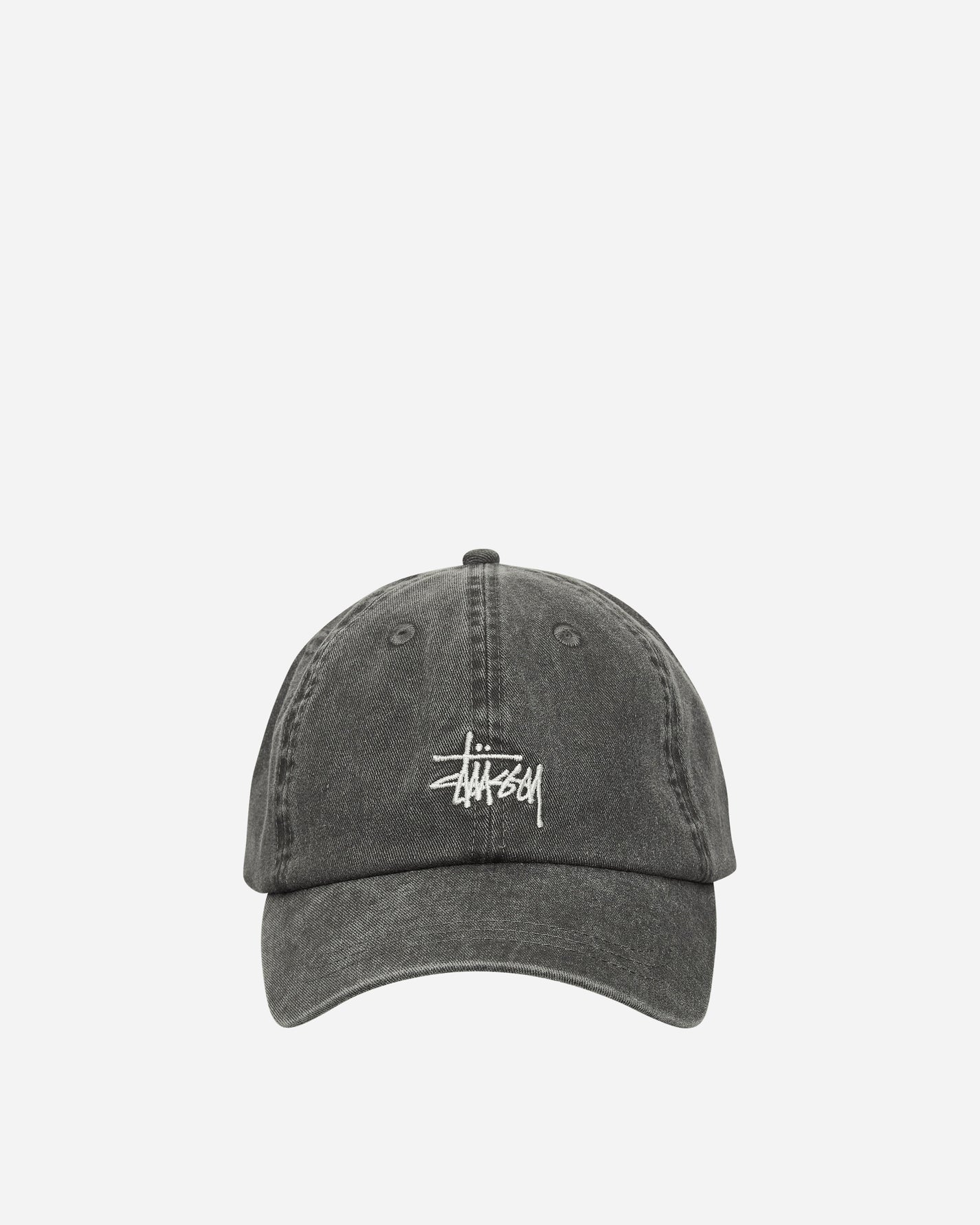 Stüssy Basic Washed Low Pro Cap Charcoal Hats Caps 1311163 0002