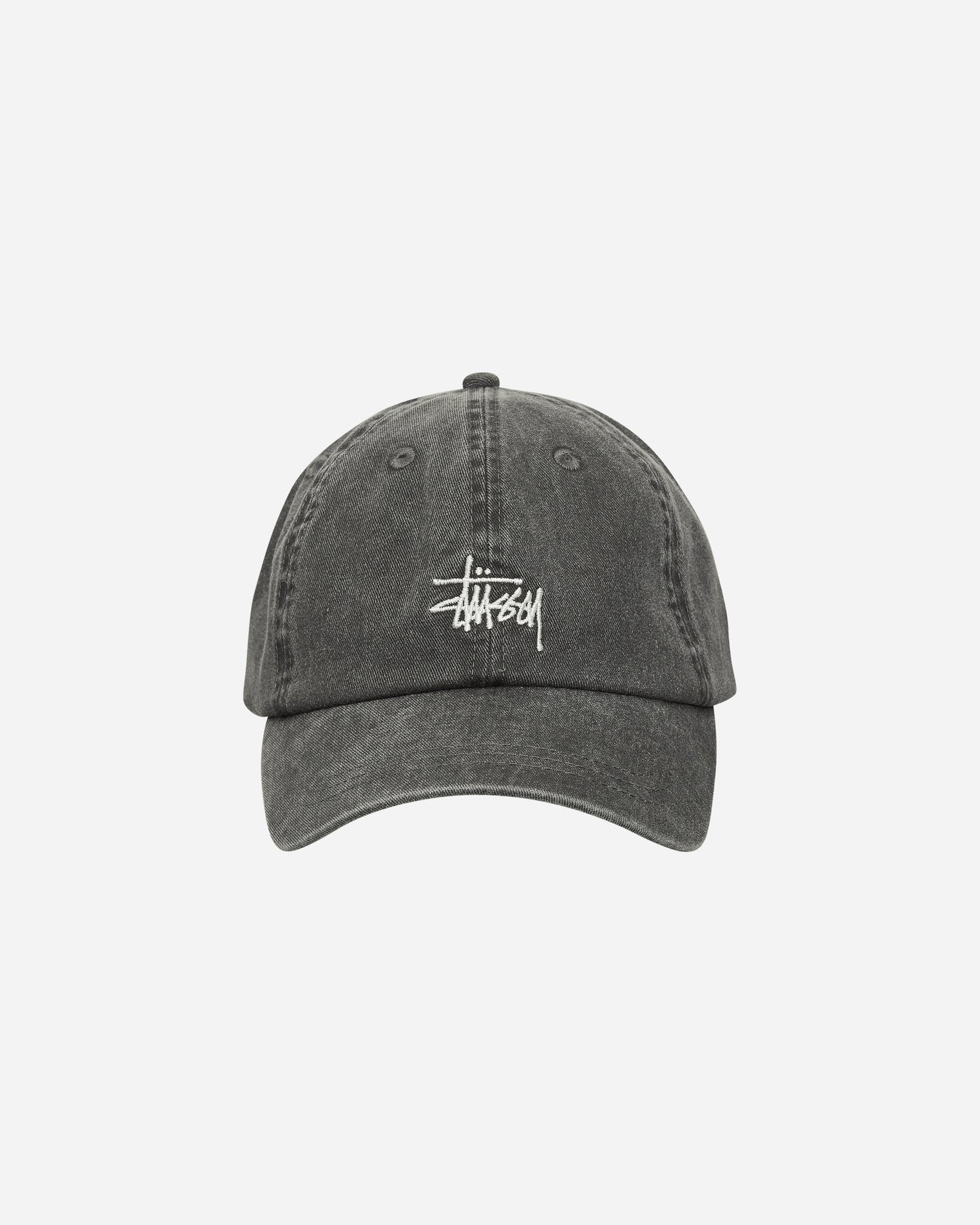 Stüssy Basic Washed Low Pro Cap Charcoal Hats Caps 1311163 0002