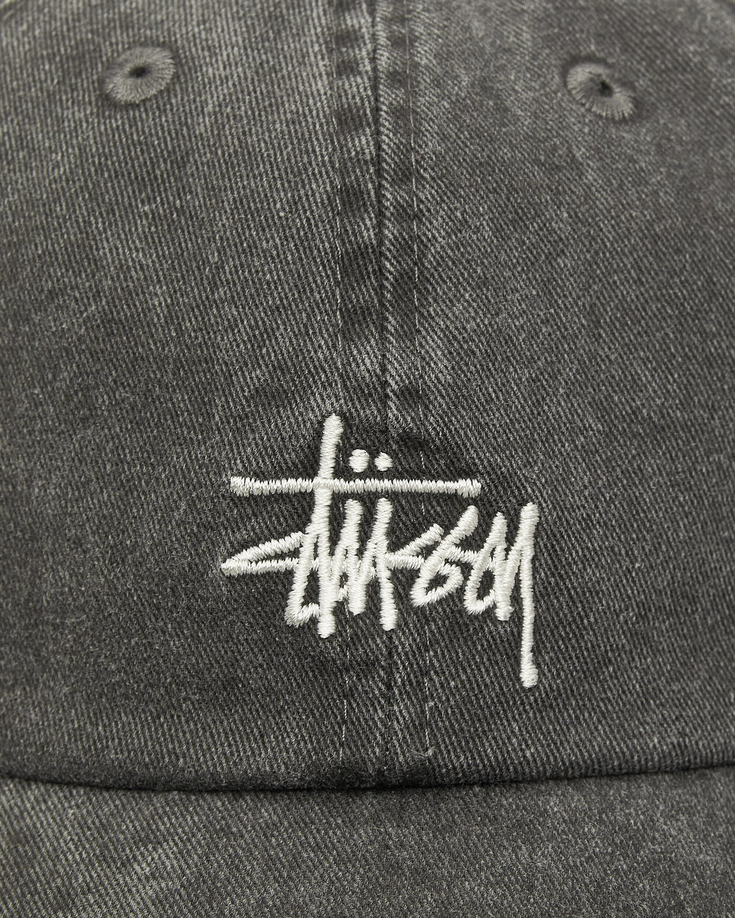 Stüssy Basic Washed Low Pro Cap Charcoal Hats Caps 1311163 0002