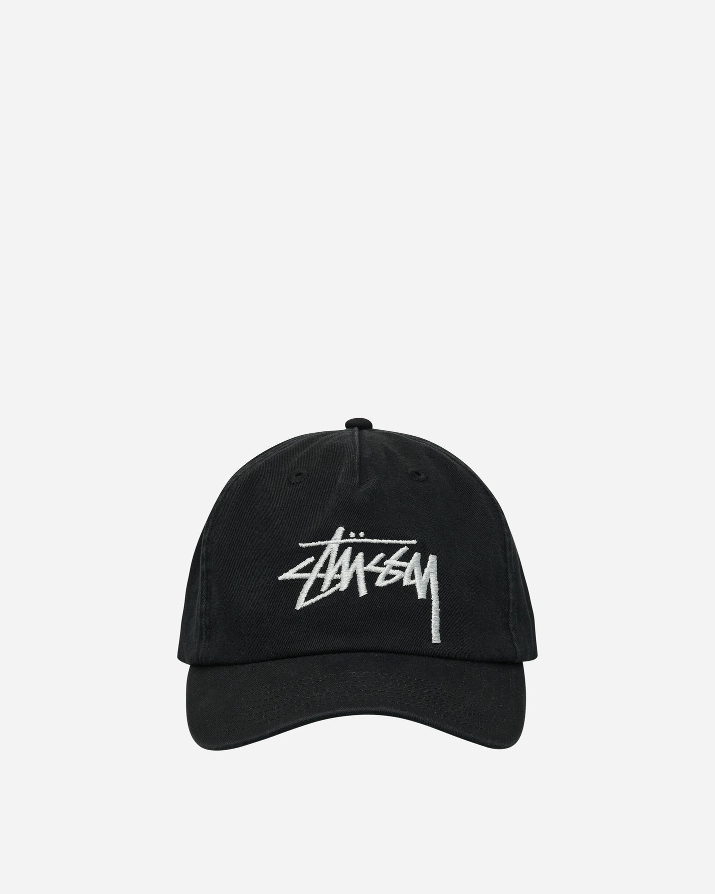 Stüssy Big Stock Mid Depth Cap Shadow Black Hats Caps 1311145SJ 1361