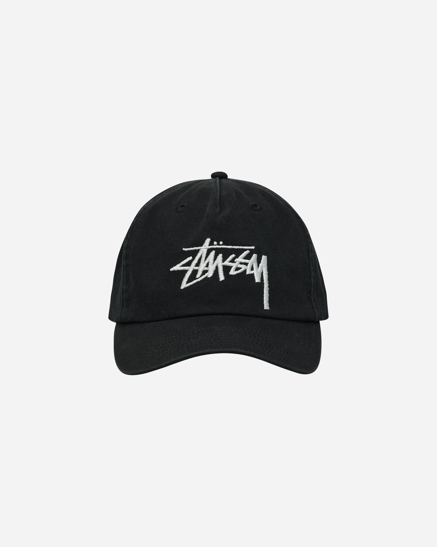 Stüssy Big Stock Mid Depth Cap Shadow Black Hats Caps 1311145SJ 1361