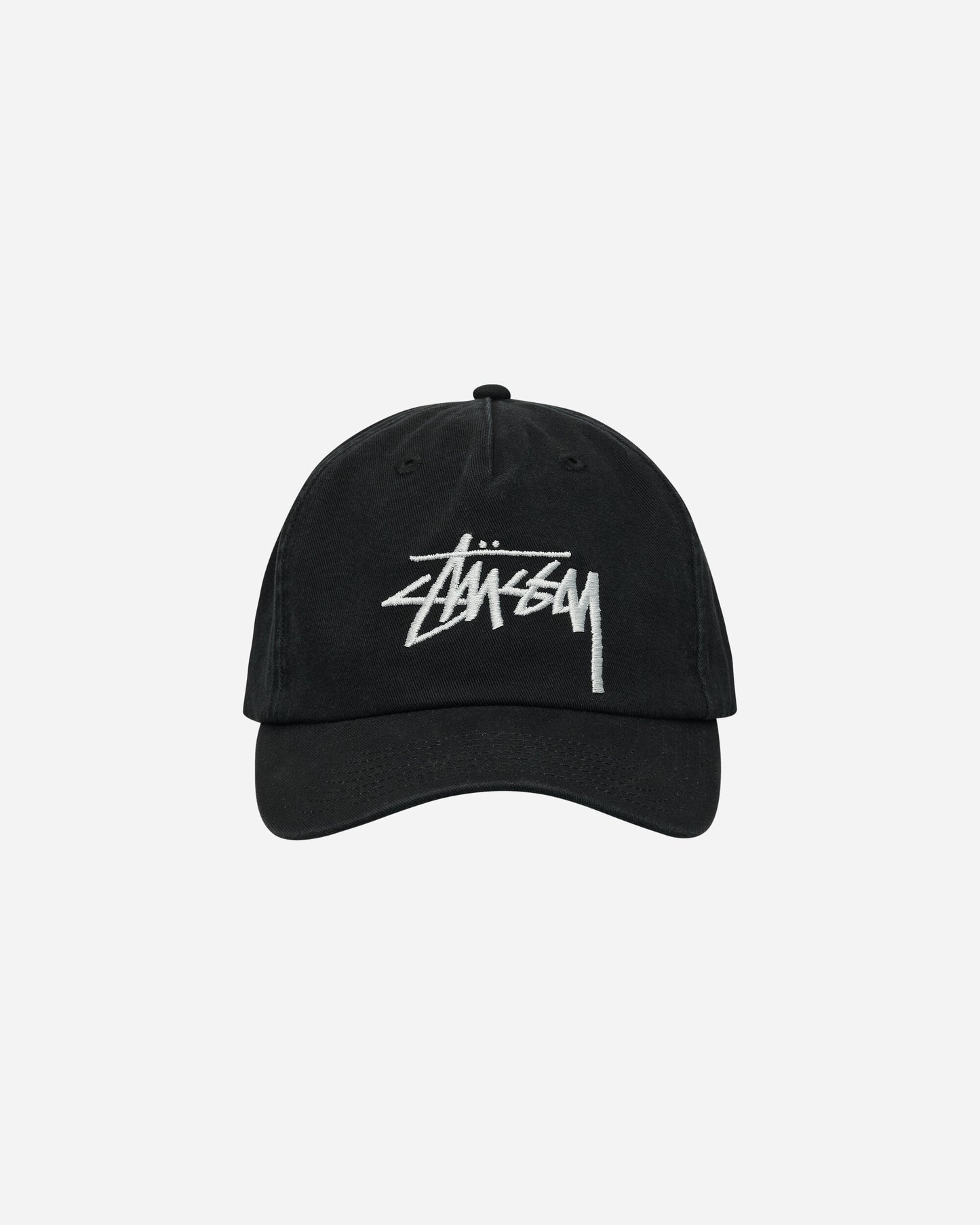 Stüssy Big Stock Mid Depth Cap Shadow Black Hats Caps 1311145SJ 1361