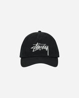Stüssy Big Stock Mid Depth Cap Shadow Black Hats Caps 1311145SJ 1361