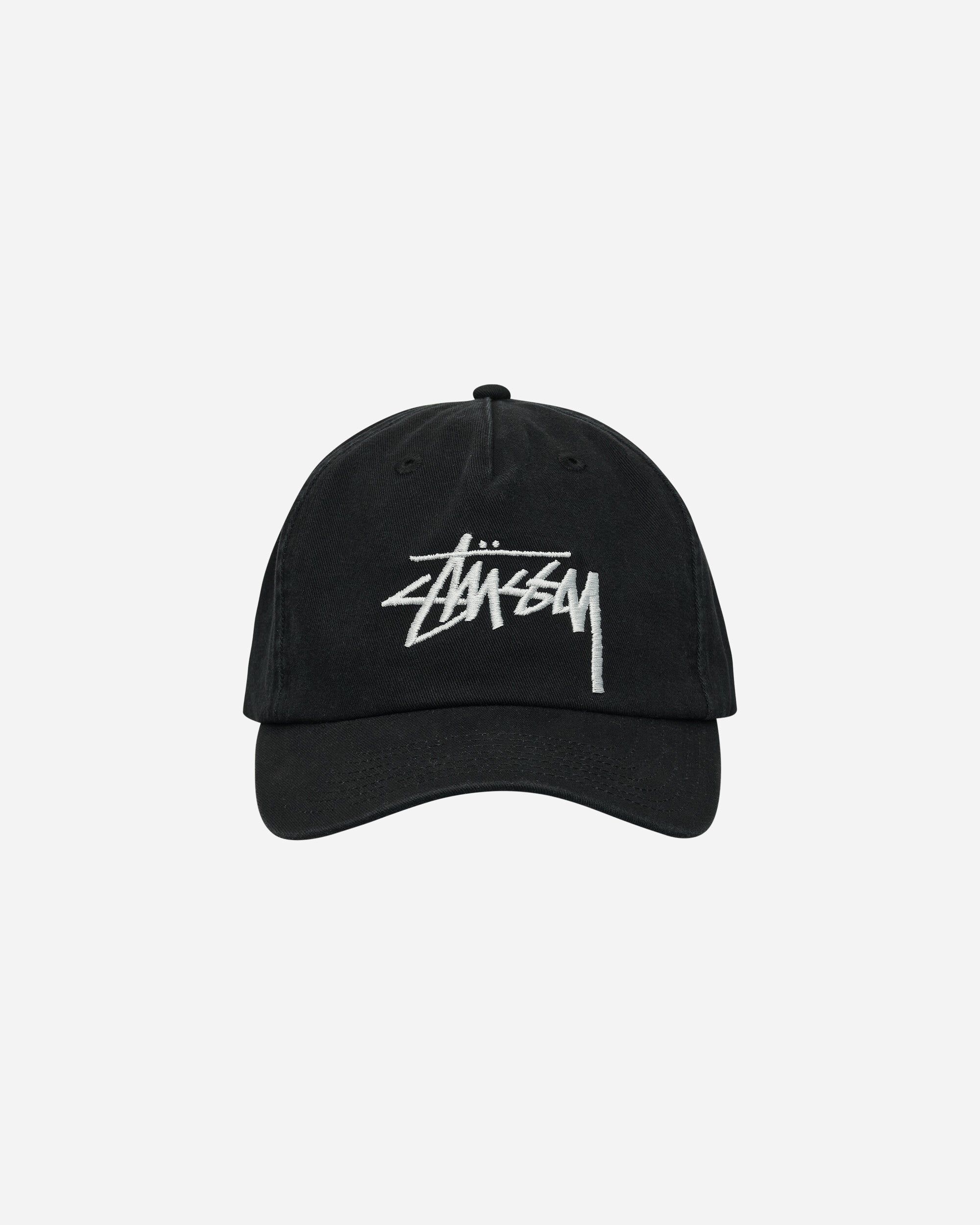 Stüssy Big Stock Mid Depth Cap Shadow Black Hats Caps 1311145SJ 1361