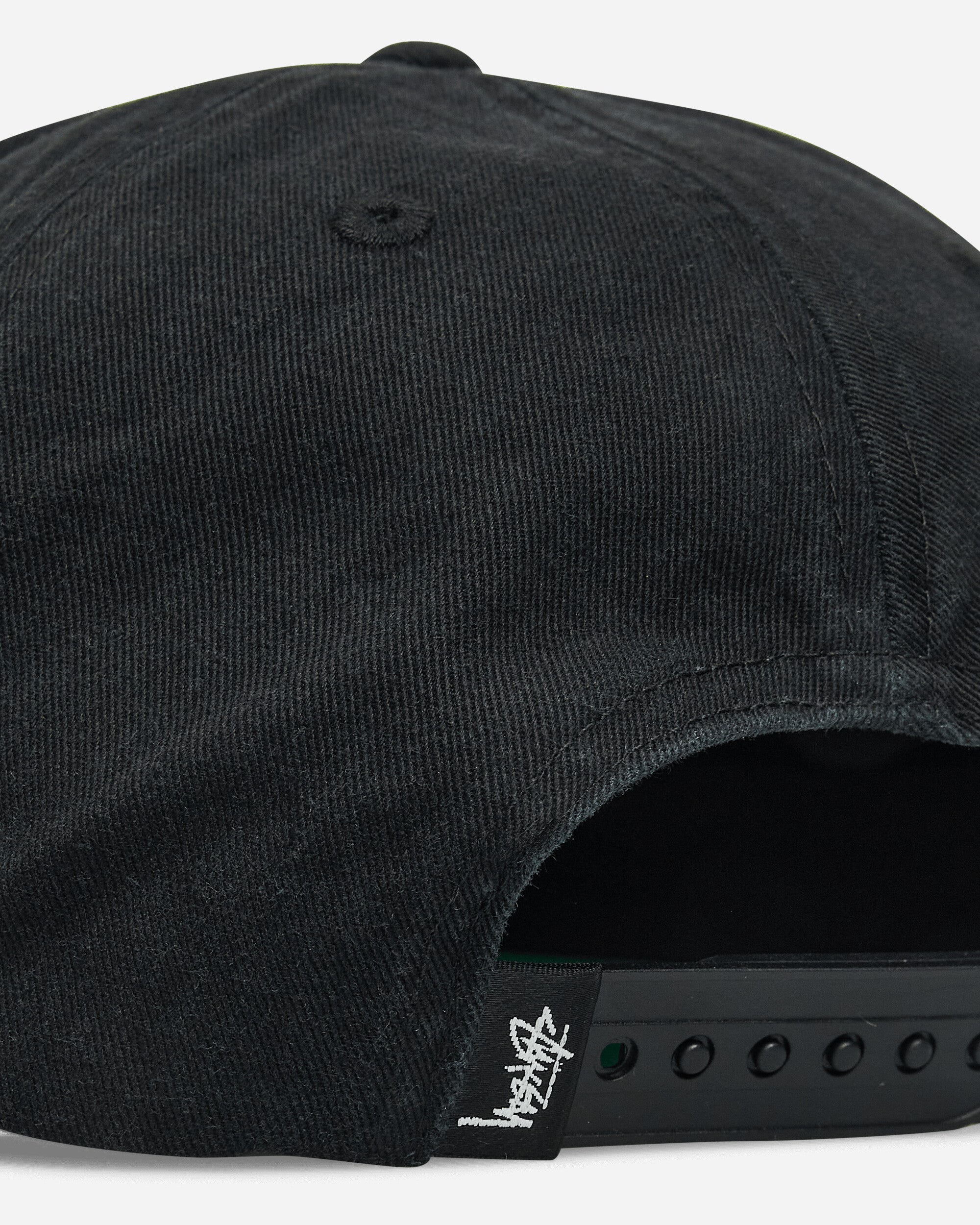 Stüssy Big Stock Mid Depth Cap Shadow Black Hats Caps 1311145SJ 1361