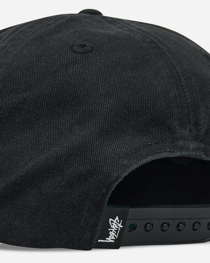 Stüssy Big Stock Mid Depth Cap Shadow Black Hats Caps 1311145SJ 1361