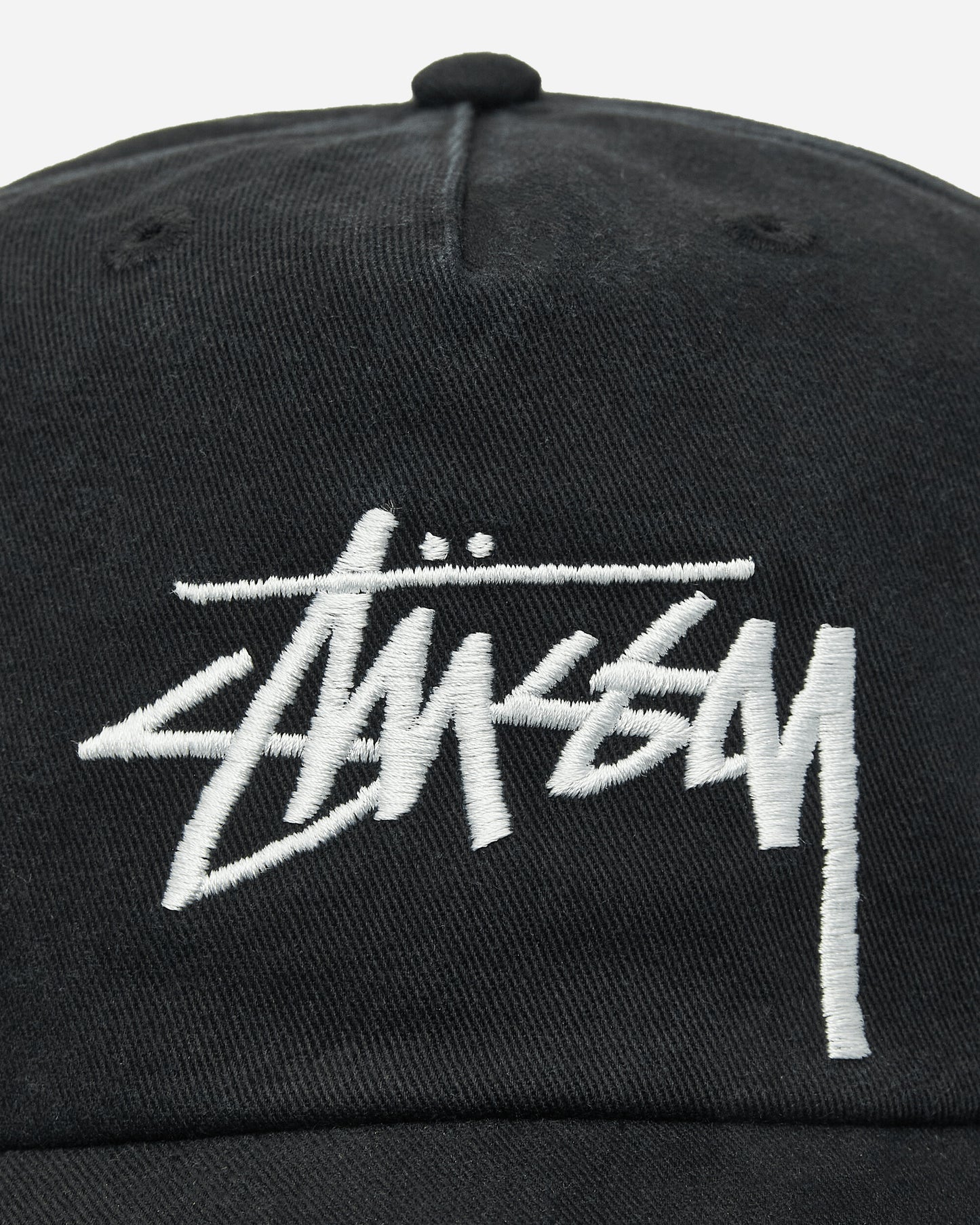 Stüssy Big Stock Mid Depth Cap Shadow Black Hats Caps 1311145SJ 1361