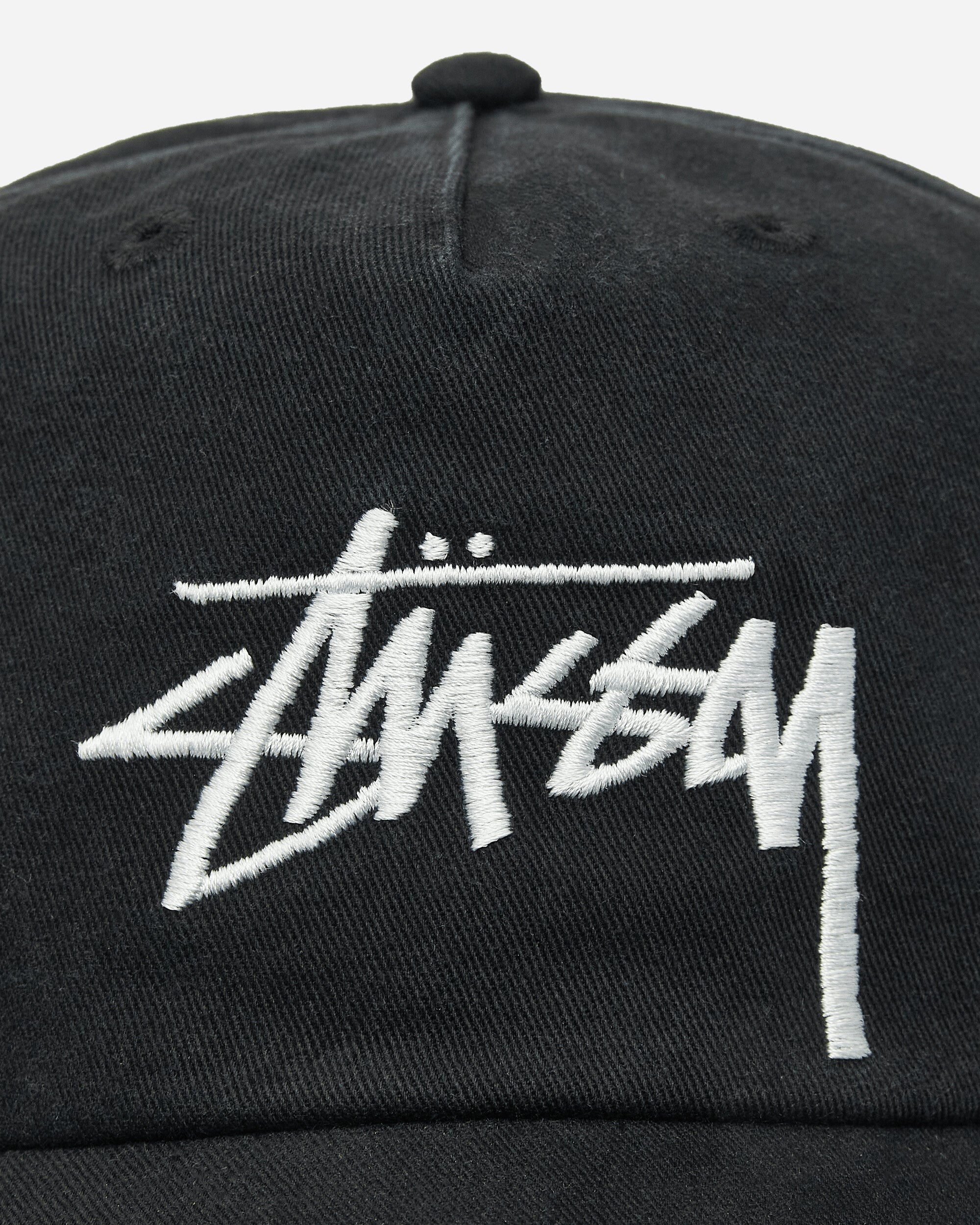 Stüssy Big Stock Mid Depth Cap Shadow Black Hats Caps 1311145SJ 1361