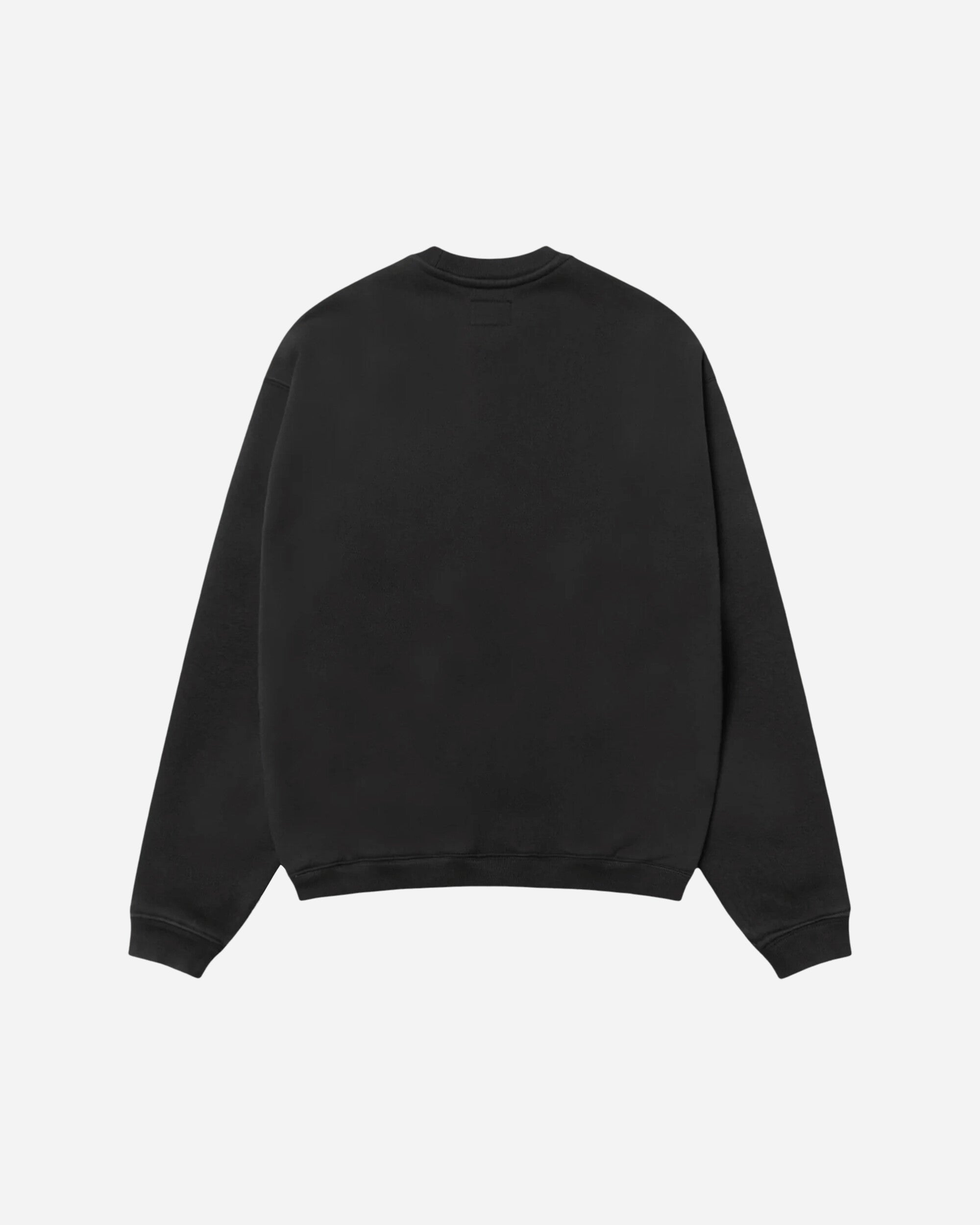 Stüssy Stu Applique Crew Black Sweatshirts Crewneck 118577 0001