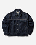 Stüssy Trucker Denim Rinsed Indigo Coats and Jackets Denim Jackets 115781SJ 0737