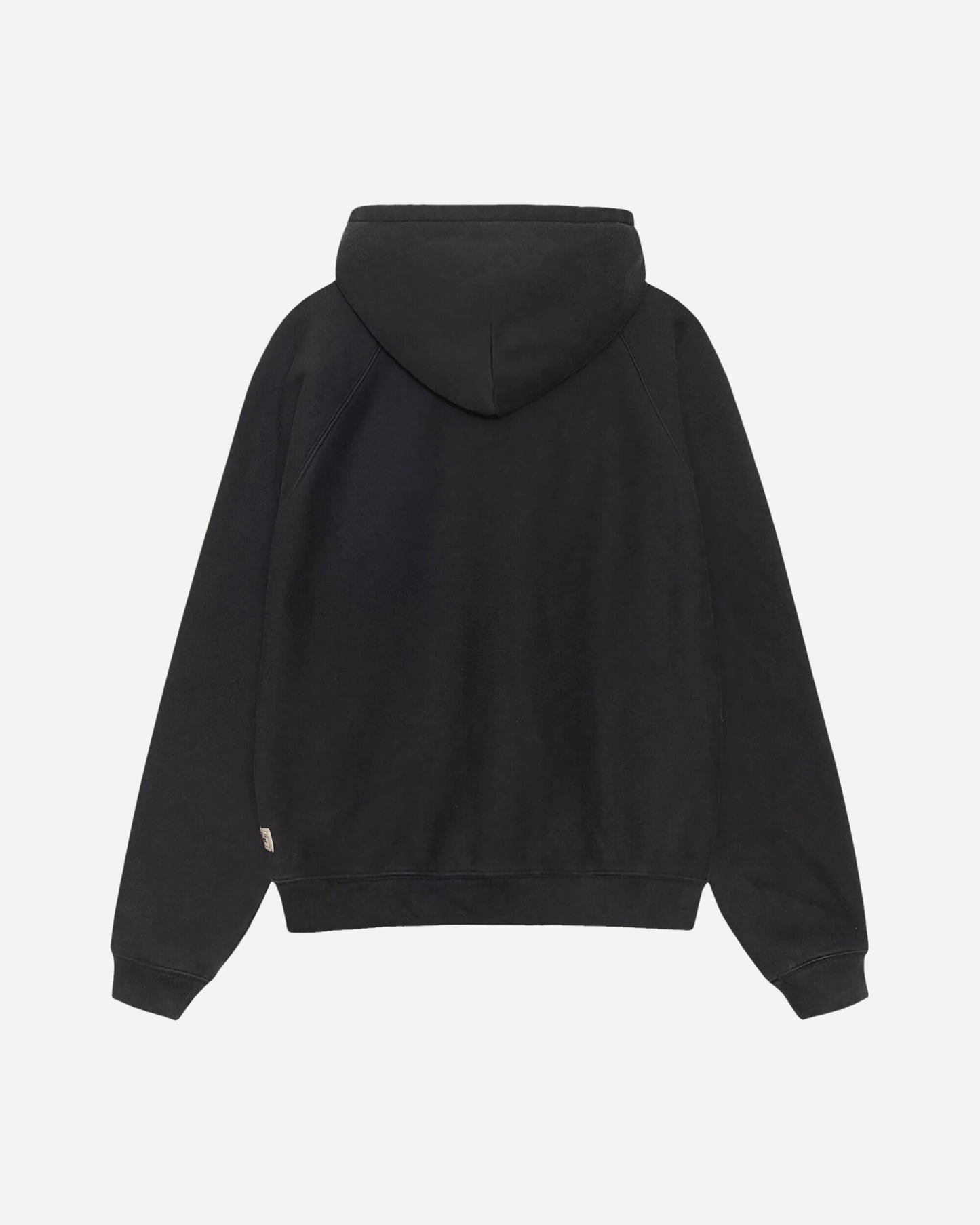 Stüssy Raglan Zip Hood Washed Black Sweatshirts Hoodies 118571 0034