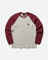Stüssy Raglan Thermal 2 Tone Off White T-Shirts Longsleeve 1140362SJ 1230
