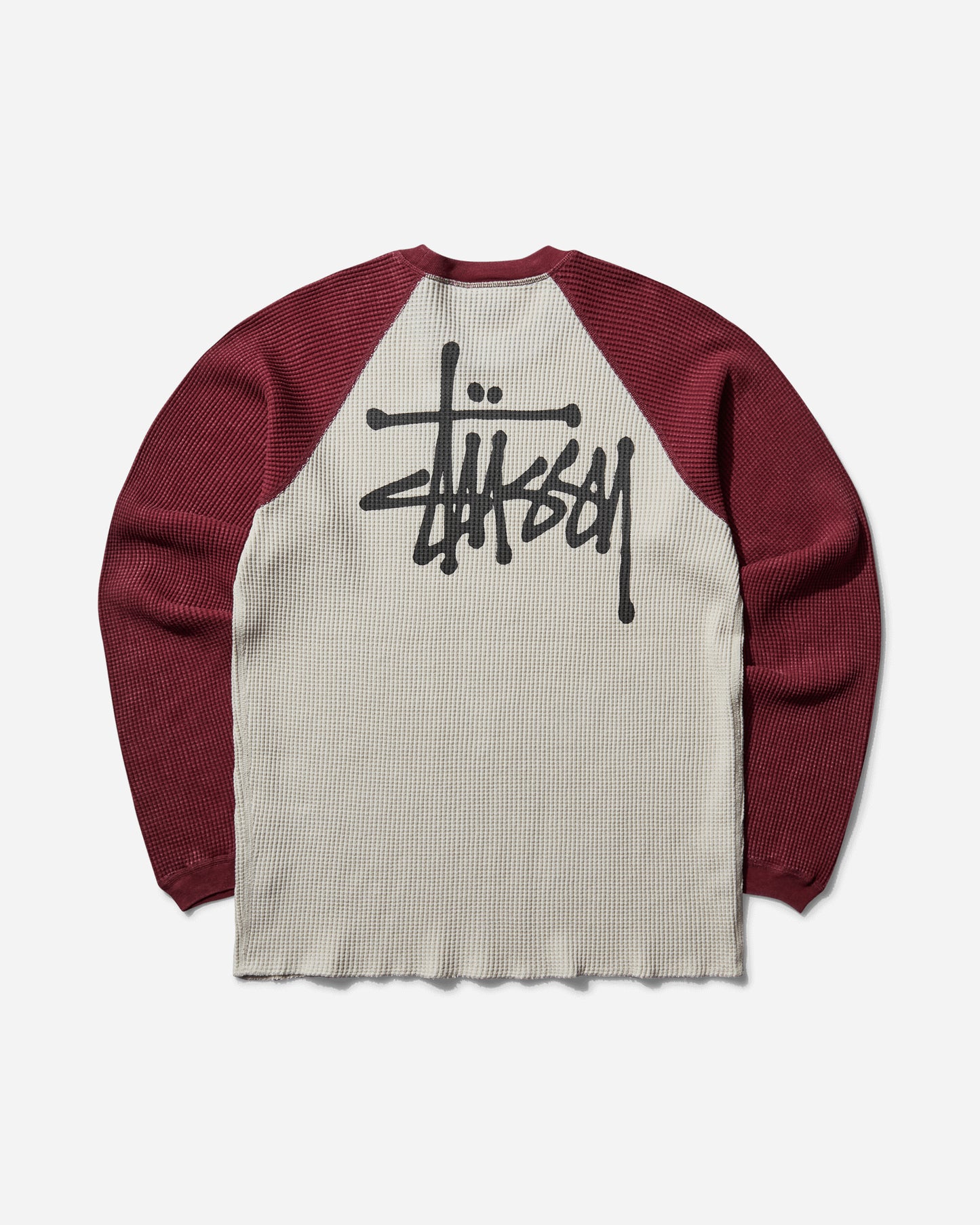 Stüssy Raglan Thermal 2 Tone Off White T-Shirts Longsleeve 1140362SJ 1230