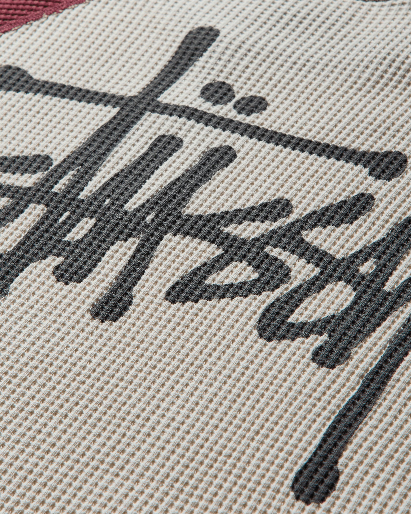 Stüssy Raglan Thermal 2 Tone Off White T-Shirts Longsleeve 1140362SJ 1230