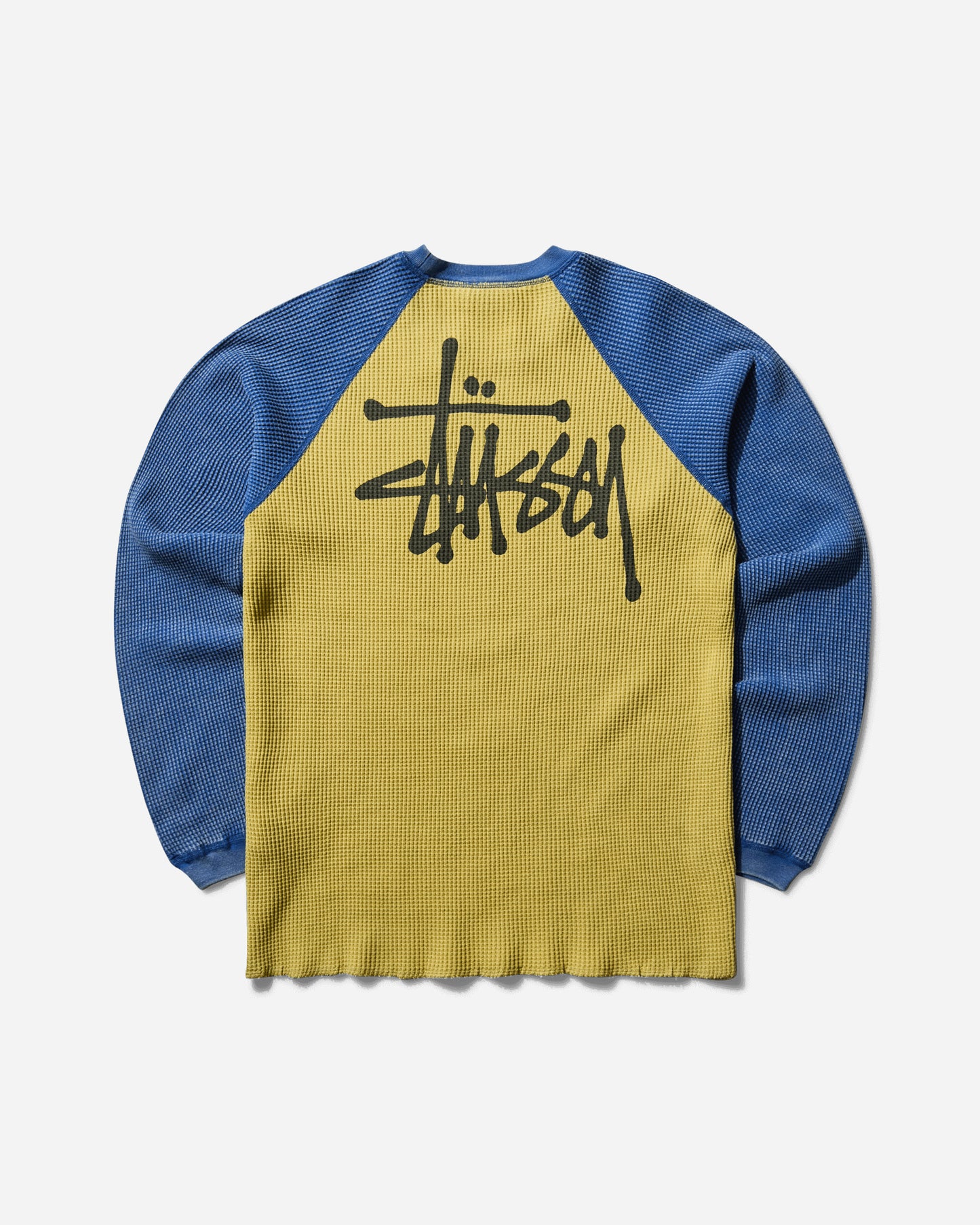 Stüssy Raglan Thermal 2 Tone Yellow T-Shirts Longsleeve 1140362SJ 0201