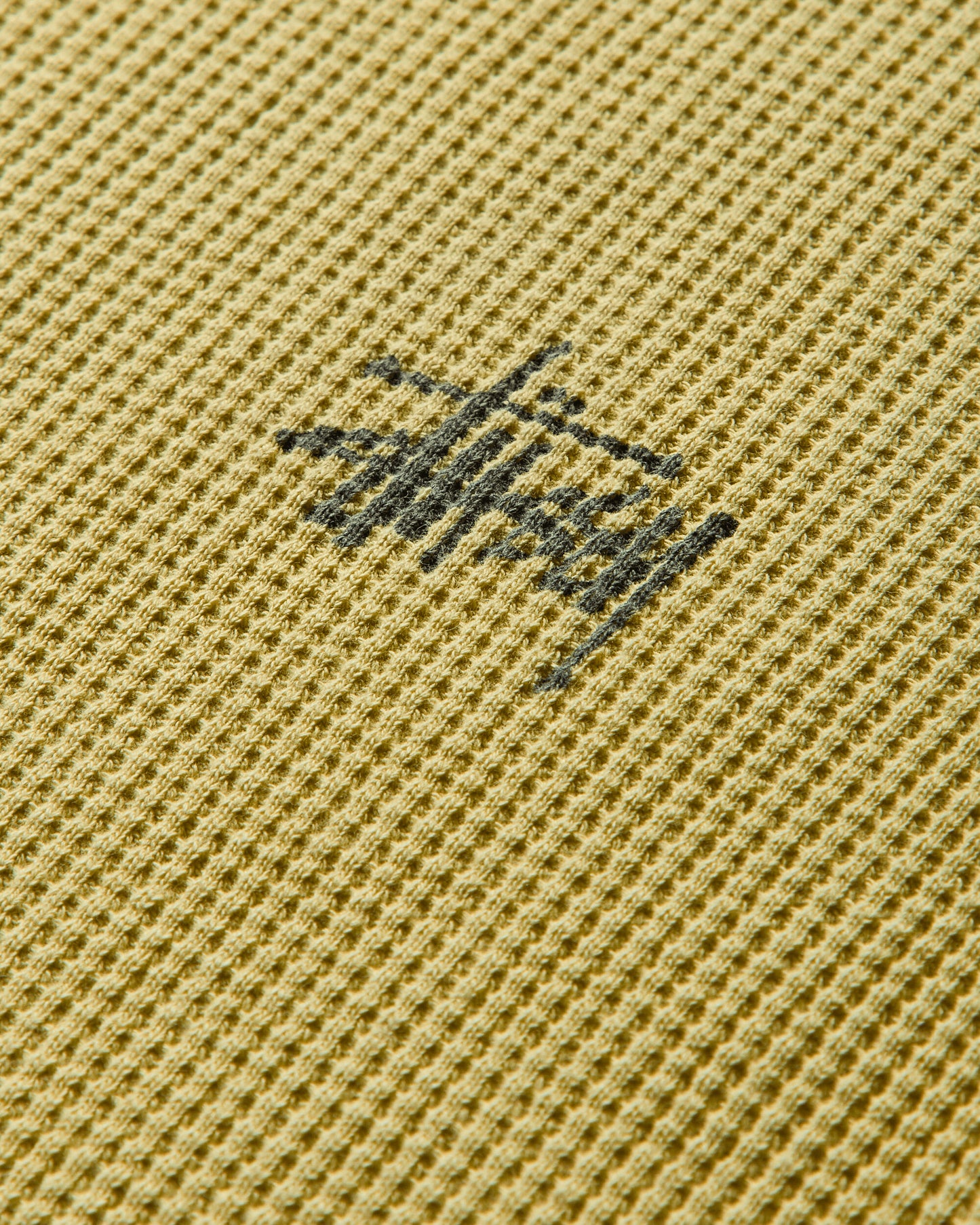 Stüssy Raglan Thermal 2 Tone Yellow T-Shirts Longsleeve 1140362SJ 0201